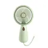 Ventilador pequeño de mano para el verano con LED, ventilador portátil recargable por USB, ventilador de escritorio, regalo transfronterizo