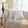 Funda de almohada de pana de color liso con borde prensado ribeteado Cojín para sofá cojín de cabecera funda de cojín Exclusivo de Amazon