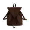 Sudadera Casual Coreana con Gorro y Mochila para Mujer 2025 Principios de Otoño Retro Elegante Versátil Moderna Ropa de Trabajo Mochila Pequeña