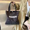 Bolsa Tote de Trabalho para Ir ao Trabalho com Estampa de Leopardo Transfronteiriça para Mulheres Grande Capacidade 2025 Nova Casual de Ombro Multifuncional Leve Bolsa de Ombro