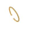 Pulseira de malha torcida de aço titânio joias femininas aço inoxidável cor inalterável ins textura europeia e americana