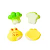 Desenho Animado Criativo Pequeno Omelete de Legumes Brinquedo Alimentício Acessórios Bento Bolinho de Arroz DIY Pequenos Enfeites de Mesa Brinquedos de Casinha