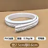 Molduras de PU estilo francés, moldura de borde suave de PVC autoadhesiva, decoraciones de puerta arqueadas, bordes de pared de fondo estilo europeo, molduras de yeso