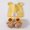 Bebés y Niños Pequeños de 0 a 12 Meses, Lindos Sombreros para Bebés para Niños y Niñas en Primavera y Otoño, Sombreros Rojos para Recién Nacidos de Mes Completo con Protección para la Fontanela, Festivos