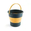 Balde de Água para Dormitório Estudantil Balde de Água para Lavagem de Carro ao Ar Livre Balde Dobrável de Viagem para Pesca Balde para Lavagem de Pincéis de Desenho Atacado