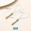 Lanyard Tejido de Mazorca de Maíz Colgante Accesorio Cierre de Pagoda Joyería Hecha a Mano DIY Colgante Lanyard para Teléfono Fabricante Venta Directa