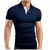 2024 Comercio electrónico transfronterizo europeo y americano verano hombres casual de negocios camiseta de manga corta tops moda popular polo