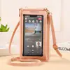 Bolsa para Teléfono Móvil con Pantalla Táctil al por Mayor para Mujer, Bolso Cruzado Antirrobo Multifuncional, Bolso Transparente Versátil para Teléfono Móvil, Bolso de Mano