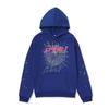 Moletom com Capuz Hip Hop Europeu e Americano Tendência Fronteiriça pink555555 Teia de Aranha Graffiti Suéter Novo Estampado Outono e Inverno