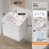 Baño Tamaño Pequeño Gabinete de Baño Balcón Cerámica Lavabo Todo en Uno Espacio Aluminio Espacial Mesa de Lavado Espacio Pequeño Mini Mesa de Lavado