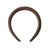 Diadema de Esponja Marrón para Niñas, de Ala Ancha, de Alta Gama, Diadema de Moda para Lavarse la Cara, Pinza para el Cabello de Alta Presión Craneal