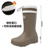 Botas de Chuva Quentes da Moda de Veludo para Mulheres, de Cano Médio, Impermeáveis e Antiderrapantes, Calçados de Borracha para Uso Externo e Trabalho, Botas de Chuva para Exterior