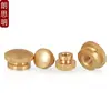Tuercas de Latón de Cabeza Alta para Apretar a Mano M3M4M5M6M8, Tuercas de Latón de Color Cobre para Apretar a Mano, Tuercas Decorativas de Latón con Paso para Agujero Ciego