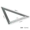 Regla Triángulo de Aleación de Aluminio de 90 Grados 200mm, Regla Medidora de Acero Inoxidable, Regla de Ángulo Recto con Base Ancha