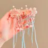 Tocados Hanfu, accesorios antiguos para el cabello para niños, horquillas para el cabello con borlas, estilo chino antiguo, horquillas para el cabello con flores