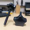 Tornillo de 38 mm-M8 de Rosca Interna, Negro Zinc, Cabeza de Cinco Estrellas, Apretado a Mano, Tornillo de Cabeza de Plástico Pentagonal, Perno con Mango de Plástico PP