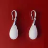 Aretes de Gota de Agua Color Jade, Simples y Elegantes, Modernos y Versátiles, Aretes Anticaída, Estilo Chino, Diseño de Borla Larga para Madres