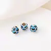 Paisagem Antiga Azul Tailandês Esmalte Azul Esmalte Azul Gotejamento de Óleo Pulseira Colar Acessórios de Joia Feito à Mão DIY Lótus Nuvem Contas Espaçadoras