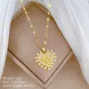 [Acero titanio] Elegante collar de diamantes con circonitas geométricas, cadena de clavícula para mujer, cadena de acero titanio.
