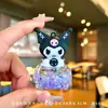 Botella de arena movediza creativa DIY Campana de viento aceite luminoso flotante llavero bolsa Colgante de coche pequeño regalo fabricante