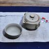 Nuevo Juego de Taza de Cerámica Rústica Estilo Sencillo para Preparación Rápida, Una Tetera y Una Taza, Estilo Japonés Portátil para Viajes, Oficina, Juego de Té Kung Fu