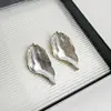 Pendientes de Flor de Iris con Bloques de Color y Goteo de Aceite de Diseño Exclusivo, Pendientes Tridimensionales de Lujo Ligero de Gama Alta, Pendientes Modernos y Elegantes