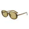Gafas de Sol Ovaladas de Moda Retro para Mujer, Gama Alta, Modernas, Estilo Callejero, Gafas que Adelgazan el Rostro, Polarizadas, Adelgazantes