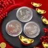 Una moneda conmemorativa de un yuan, un pequeño regalo para cumpleaños, adecuado para niños y novias, un adorno de moneda de oro