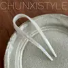 Horquilla Simple de Ácido Acético en Forma de U para Mujer, Sentido de Alta Gama, Artefacto Lindo para Moño Alto, Horquilla para Cabello 2024, Nuevo Adorno para la Cabeza Ins