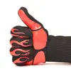 Guantes de barbacoa de aramida ignífugos antideslizantes resistentes a altas temperaturas de 500 grados, aislamiento para barbacoa, venta al por mayor de fábrica