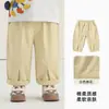 Calça Longa Panda Kaka para Meninos Roupas de Outono para Meninas Calças Infantis Calças Casuais de Primavera e Outono para Bebês Roupas para Crianças Pequenas Calças Tendência para Crianças