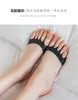 Sapatos de Couro Silicone Estampado Estrutura Colmeia Almofada Metatarso Chinelos Meio Número Almofada Antiderrapante Anti-Desgaste Pé Meias Barco Femininas Seção Fina