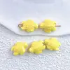 Tortuga esmaltada tortuga pequeña cerámica cuentas sueltas con cuentas DIY dibujos animados pulsera colgante collar accesorios al por mayor