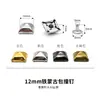 Bolsos Ropa Zapatos Remaches Decorativos Engrosados de Metal 8-15 mm Hierro Yurta Mongol Clavos Cuadrados de Choque Ferretería