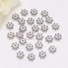 18K ouro embrulhado cor preservar a cor de floco de neve flor titular de flores diy joias artesanais acessórios pulseira colar espaçador frisado frisado material de contas soltas