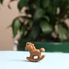 Talla en Madera de Durazno Accesorios Lindos para Riqueza Instantánea, Accesorios de Juguete Cultural DIY, Cuentas para Pulsera, Colgante de Hilo