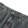 Ropa Vintage 2025 Otoño Nuevo Retro Americano Lavado Desgastado Holgado Pierna Ancha Scimitar Jeans de Mezclilla