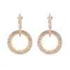 Brincos 2019Ins Estilo Cool Brincos da Moda Super Brilhantes Cravejados com Diamantes Brilhantes Brincos Geométricos Redondos 2026 Novo Estilo