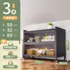 Estante de Almacenamiento para Cocina de Pie Gabinete de Almacenamiento Multicapa a Prueba de Polvo Aparador Doméstico con Puerta Armario Multifuncional Armario de Almacenamiento