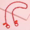 Cadena para Mascarilla de Adultos y Niños de 58cm Cadena para Gafas Colgante de Muñeco Oso de Plástico Cadena Colgante Cordón Acrílico Anti-pérdida