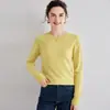 Outono e Inverno Novo Suéter de Caxemira Feminino Moda Gola Redonda Suéter Tricotado Pulôver com Camiseta para Usar por Baixo Visual Solto e Emagrecedor para Roupa de Trabalho