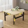 Mesa de Jantar Dobrável Sem Instalação Mesa Baixa Mesa de Jantar Doméstica Mesa de Chão Quadrada Mesa Quadrada Simples Mesa para Casa de Aluguel
