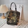 Bolso Premium, Bolso Tote Portátil para el Trabajo y Salidas, Bolso Tejido de Gran Capacidad, Bolso Cuadrado Pequeño para Viajes Diarios, Bolsa de Almacenamiento