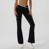 Conjunto de Yoga de Bloques de Color Transfronterizo con Cuello en V, Pantalones Acampanados de Yoga de Cintura Alta, Ropa Deportiva de Fitness, Pantalones Largos Casuales Moldeadores