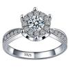 Deseo explosiones 2017 moda anillo de compromiso exquisito ocho corazones ocho flechas anillo de circón joyería para mujer al por mayor