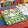 Nuevo producto transfronterizo: 10 pósters para colorear/paquete con temática de selva tropical, explorando y encontrando objetos, para colorear y garabatear a mano