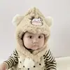 Gorro de Invierno para Bebé 2026 Gorro para Bebé Gorro de Felpa con Bordado de Vaca Protección para Orejas Gorro de Felpa Gorro Cálido