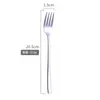 Amazon Cuchara de Acero Inoxidable 304 Mango Largo Chapada en Titanio Vajilla Cuchara Mezcladora de Colores Tenedor Coreano Cuchara Creativa para Hielo