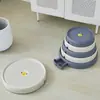 Bandeja para Vasos de Flores Móvel com Rodas, Base Coletora de Água, Bandeja Respirável Anti-Raiz Podre, Bandeja Redonda Coletora de Água com Rodas Universais