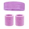 Deportes Fitness Ciclismo Baloncesto Bádminton Transpirable Alta Elasticidad Poliéster Algodón Absorción de Sudor Diadema Muñequera Banda para el Cabello traje